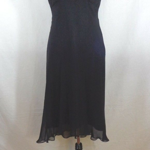 Laundry by Shelli Segal Womens Black Silk 6 - Picture 2 of 7